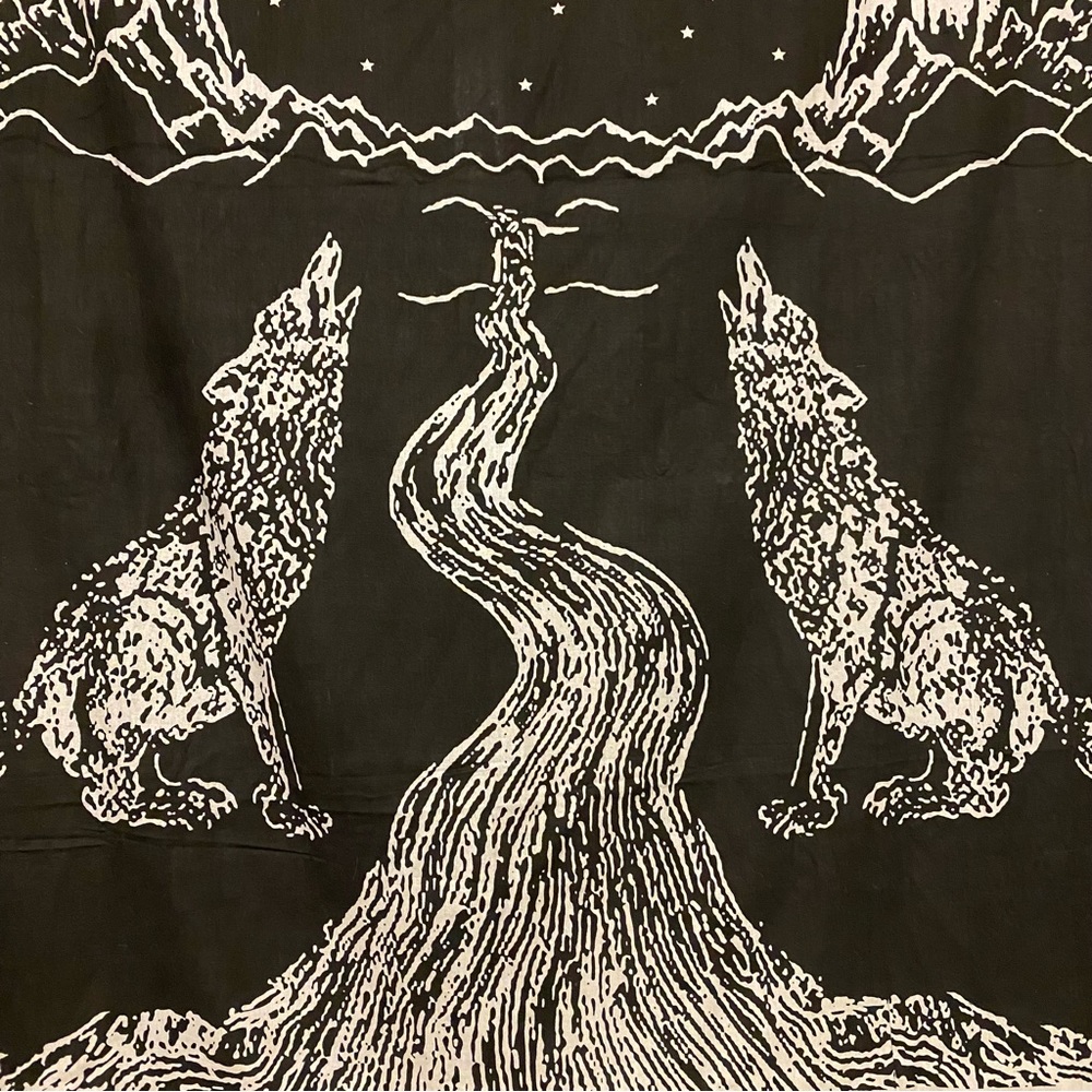 Urban Outfitters HUGE The Moon Tarot Card Thin Tapestry Wall Decoration - Picture 3 of 12